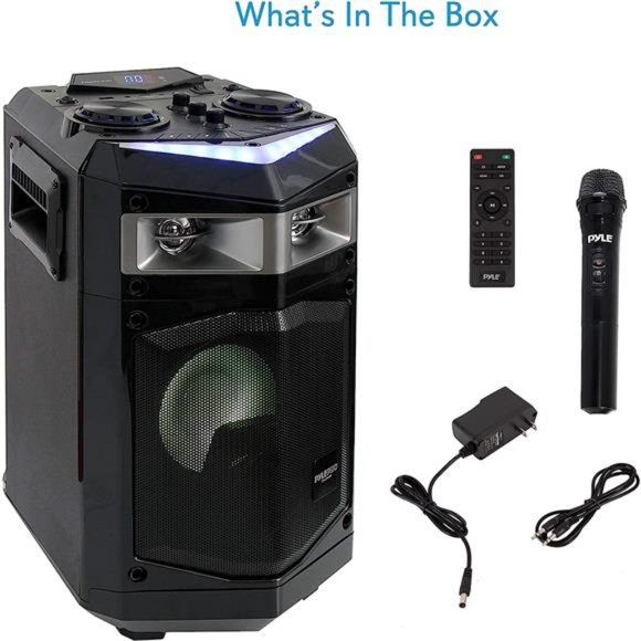 Portable PA Speaker Powered Rechargeable Outdoor Speaker Microphone Set with Mic - Picture 6 of 7